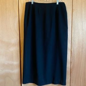 Worthington skirt, 16 Tall, black, fully lined.